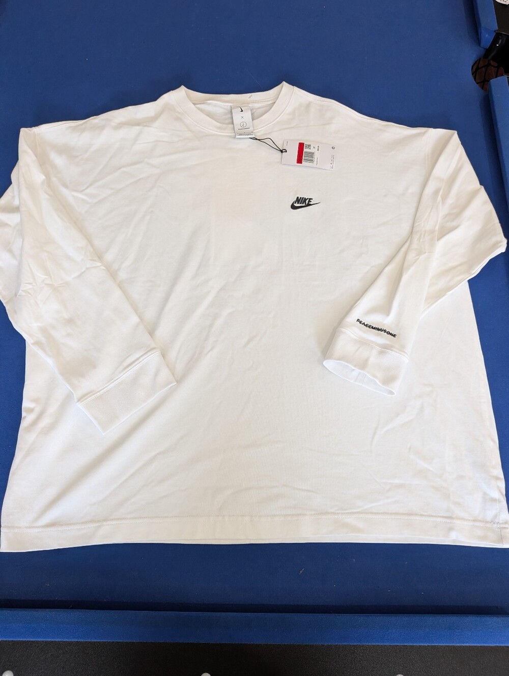 Large Nike x Peaceminusone G-Dragon Long Sleeve T-Shirt White DR0097-100